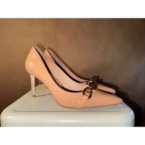 Jeffery Campbell Nude Pumps with Chain Detail